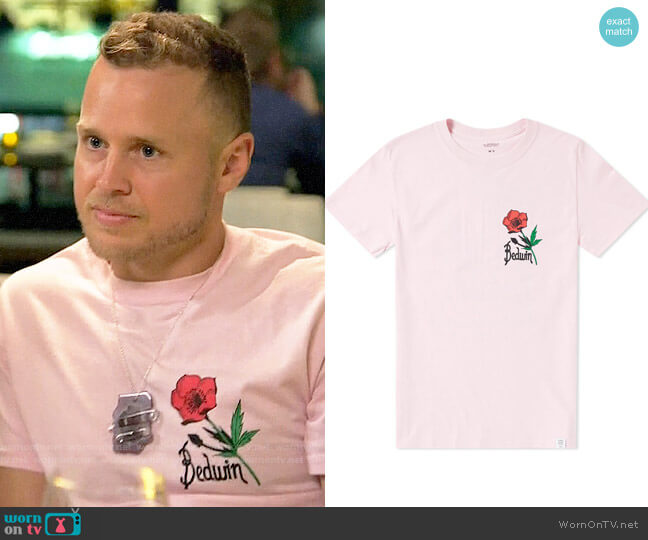 Bedwin & The Heartbreakers Rudy Print Tee worn by Spencer Pratt (Spencer Pratt) on The Hills New Beginnings