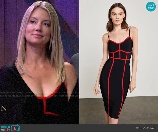 Bcbgmaxazria Strappy Bodycon Dress worn by Nina Reeves (Cynthia Watros) on General Hospital