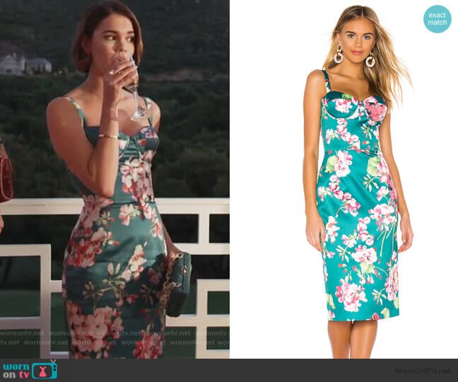 Sofia Midi Dress by Bronx and Banco worn by Callie Foster (Maia Mitchell) on Good Trouble