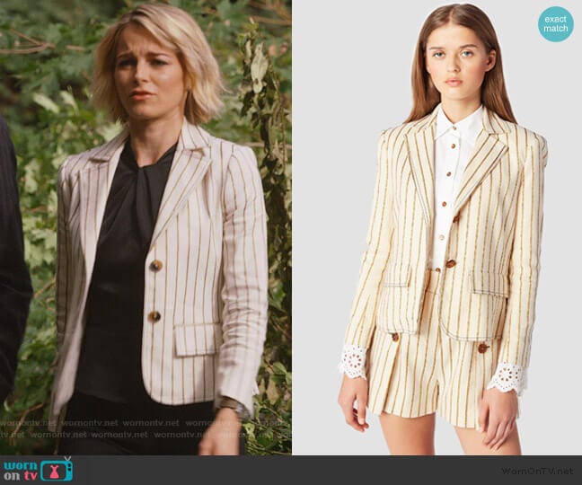 Cropped Blazer by Derek Lam 10 Crosby worn by Lizzie Needham (Bojana Novakovic) on Instinct