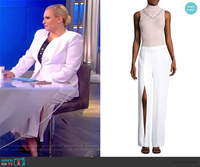 Slit Wide-Leg Pants by Elie Tahari worn by Meghan McCain on The View