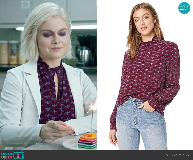 Joie Mintee Blouse worn by Liv Moore (Rose McIver) on iZombie