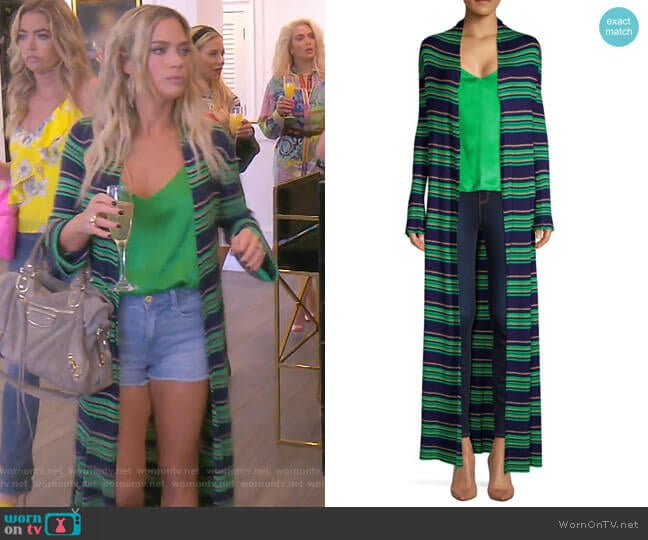 Marija Cardigan by L'Agence worn by Teddi Mellencamp Arroyave on The Real Housewives of Beverly Hills