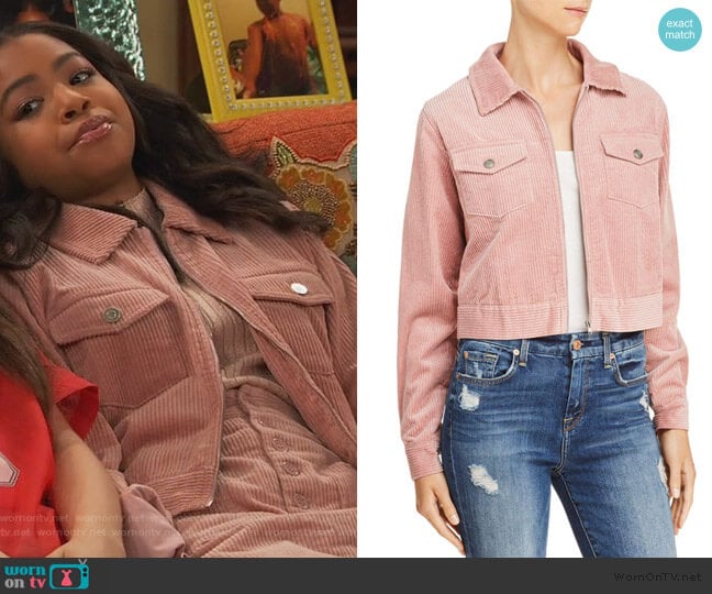 Corduroy Jacket by Lost + Wander worn by Nia Baxter (Navia Robinson) on Ravens Home