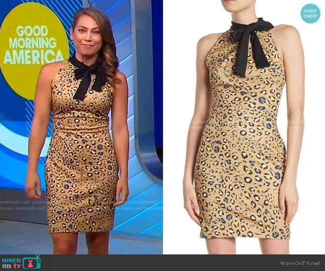 McKenzie Dress by Alexia Admor worn by Ginger Zee on Good Morning America