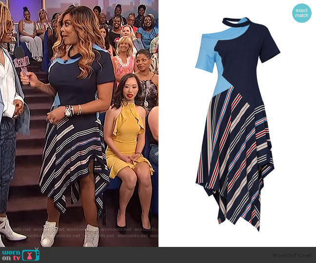 Deconstructed Jersey Tee Dress by Monse worn by Wendy Williams on The Wendy Williams Show