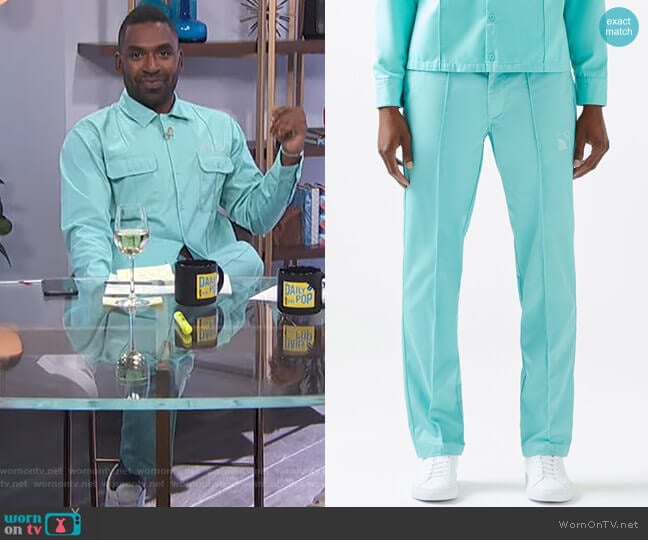 Work Pants by Not of this Earth worn by Justin Sylvester on E! News