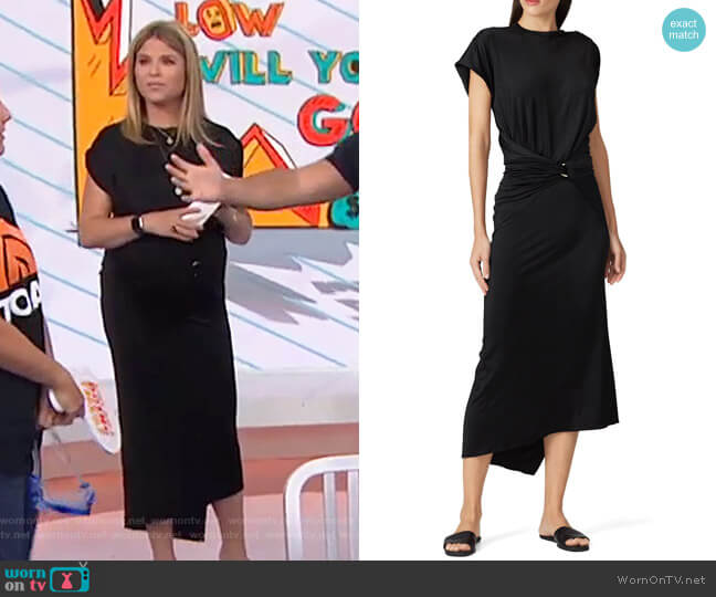 Wrap Waist Dress by Paco Rabanne worn by Jenna Bush Hager on Today