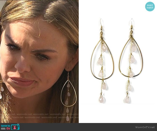 Palmer Earrings by Robyn Rhodes worn by Hannah Brown on The Bachelorette