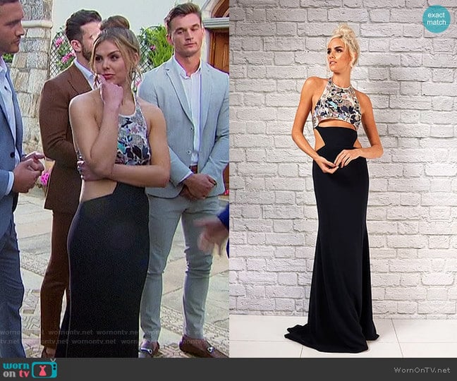 Nicole Dress by Randi Rahm worn by Hannah Brown on The Bachelorette