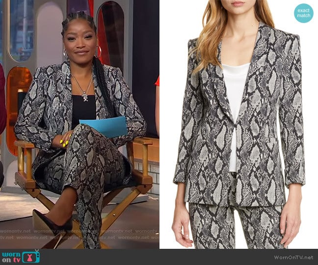 Richie Jacket by Alice + Olivia worn by Keke Palmer on Good Morning America