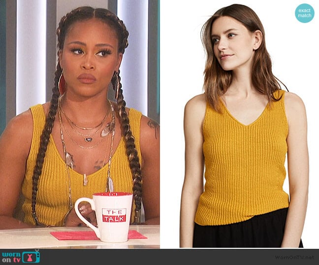 Ribbed Tank by Vince worn by Eve on The Talk