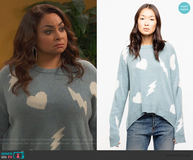 Marcus Bis Cachemire Sweater by Zadig & Voltaire worn by Raven Baxter (Raven-Symoné) on Ravens Home