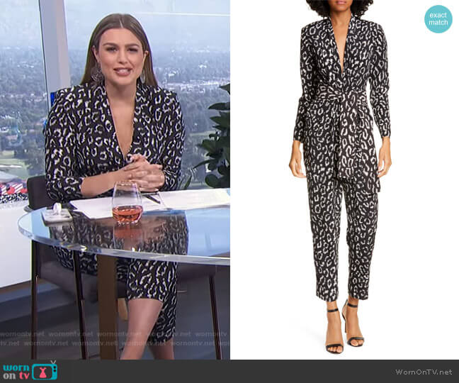 Kieran Jumpsuit by A.L.C. worn by Carissa Loethen Culiner on E! News