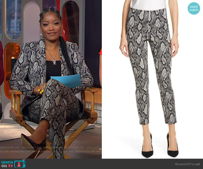 WornOnTV: Keke’s grey snake print suit on GMA Strahan And Sara | Keke ...