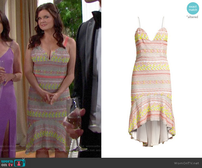 Alice + Olivia Amina Beaded Dress worn by Katie Logan (Heather Tom) on The Bold and the Beautiful