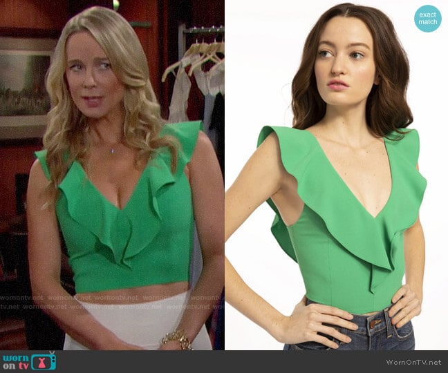 Alice + Olivia Pria Top worn by Donna Logan (Jennifer Gareis) on The Bold and the Beautiful