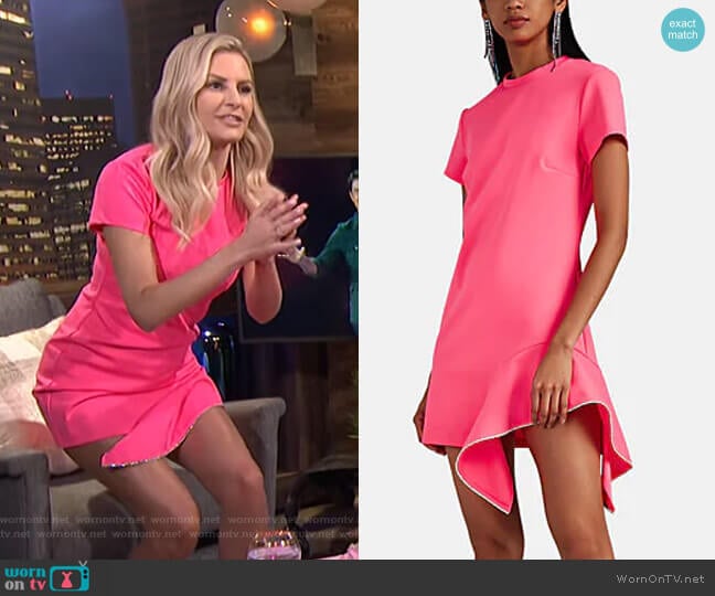 Crystal-Embellished T-Shirt Dress by Area worn by Morgan Stewart on E! News