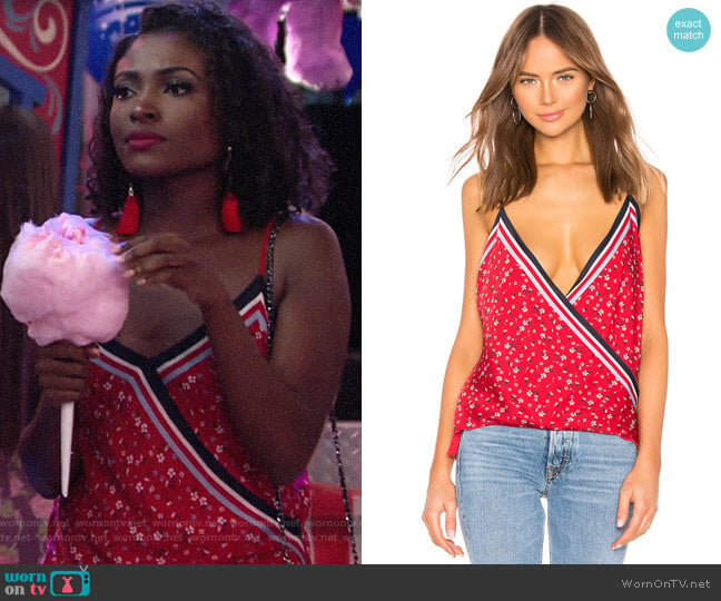 Bailey 44 Tete A Tete Floral Print Top worn by Ana Hamilton (Loren Lott) on The Young and the Restless