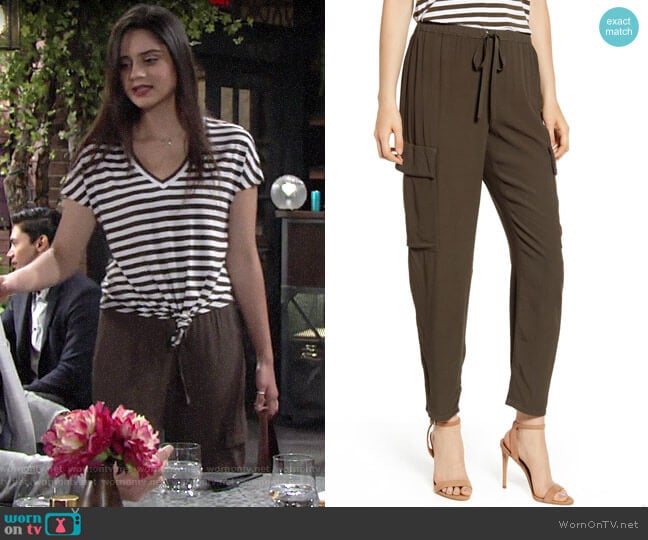 Bailey 44 Guerilla Pants worn by Lola Rosales (Sasha Calle) on The Young and the Restless