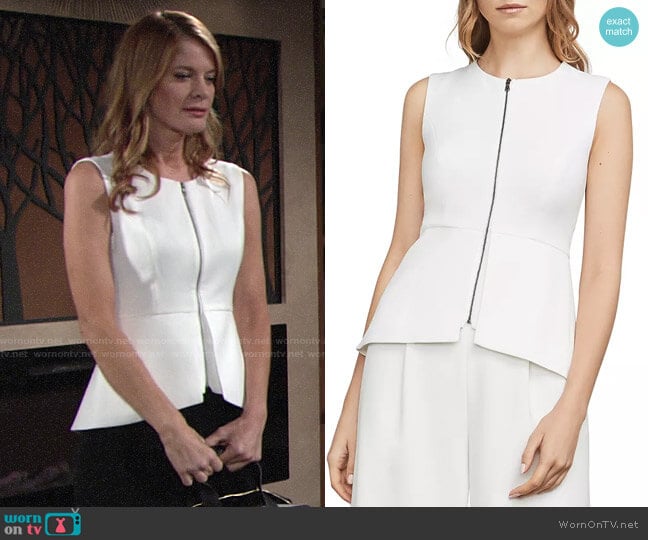 Bcbgmaxazria Abrielle Top worn by Phyllis Summers (Michelle Stafford) on The Young and the Restless