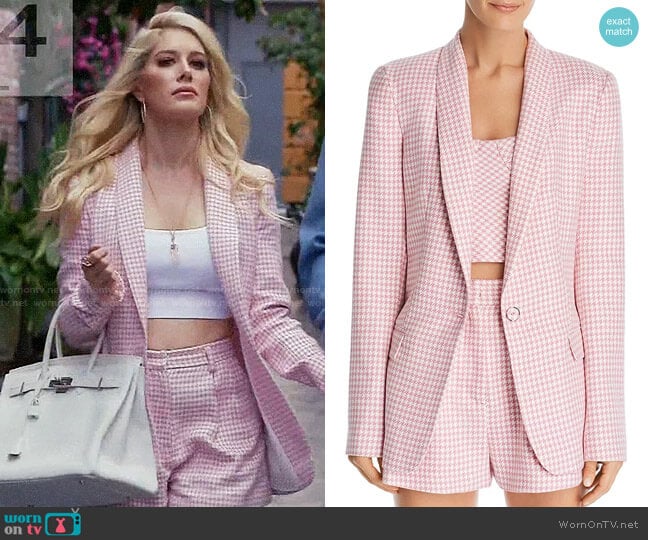 Bec & Bridge Check You Later Blazer & Shorts worn by Heidi Montag (Heidi Montag) on The Hills New Beginnings