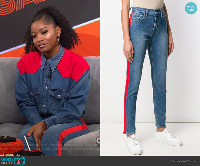 Mid Rise Skinny Jeans by Calvin Klein Jeans worn by Keke Palmer  on Good Morning America