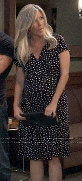 Carly’s polka dot maternity dress on General Hospital