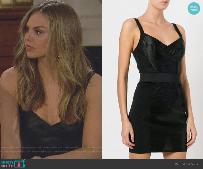 Corset Band Dress by Dolce & Gabbana worn by Hannah Brown on The Bachelorette