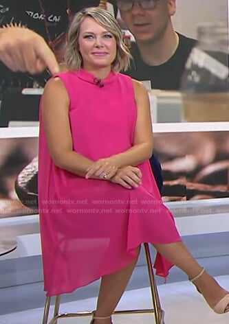 Dylan’s pink sleeveless chiffon dress on Today