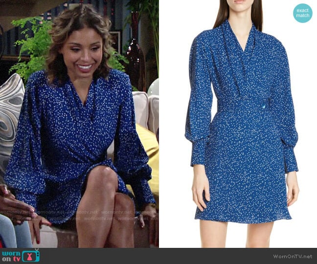 Equipment Fanetta Dress worn by Elena Dawson (Brytni Sarpy) on The Young and the Restless