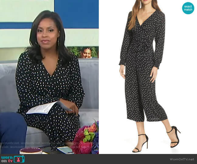 WornOnTV: Sheinelle’s black polka dot jumpsuit on Today | Sheinelle ...