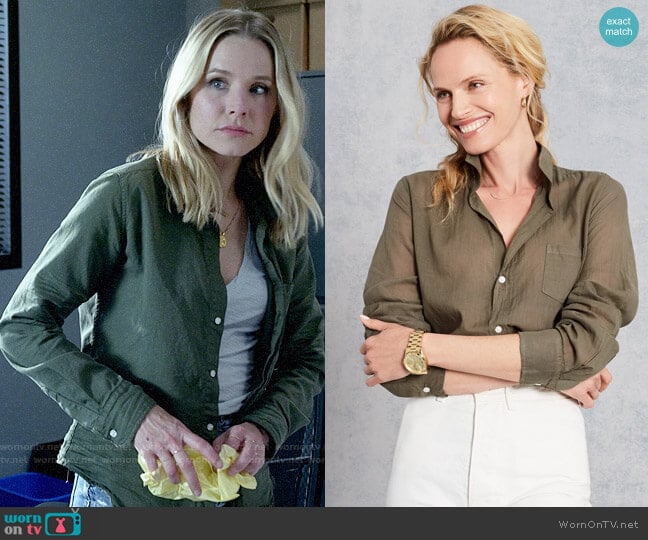 Veronica’s green button down shirt on Veronica Mars