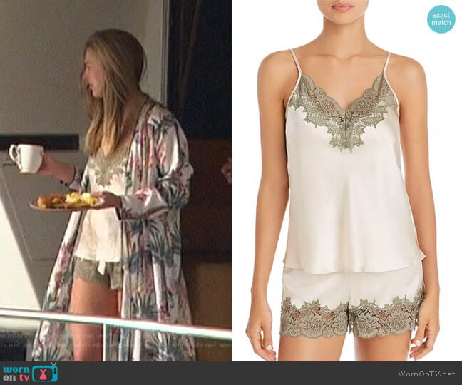 Pick & Mix Lace Cami and Shorts by Ginia worn by Hannah Brown on The Bachelorette