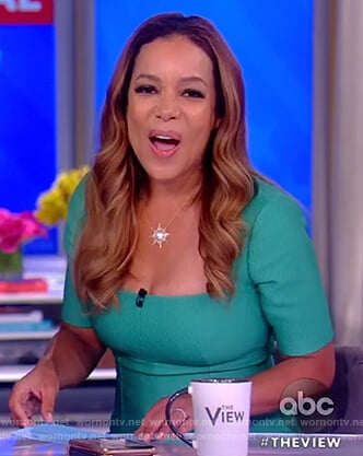 WornOnTV: Sunny’s green square neck jumpsuit on The View | Sunny Hostin ...