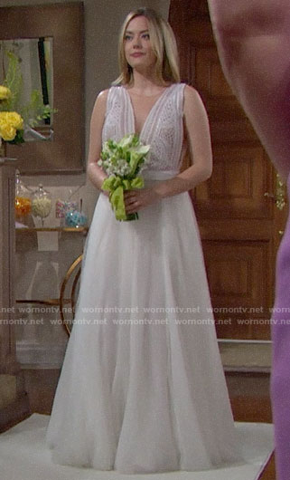 Hope's wedding dress on The Bold and the Beautiful