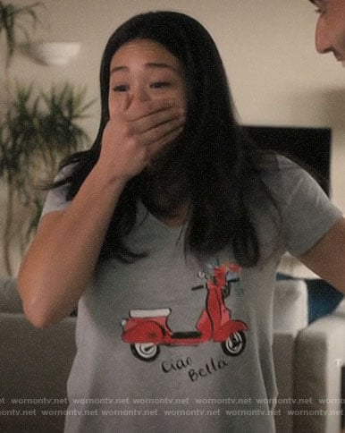 Jane's Ciao Bella Scooter tee on Jane the Virgin