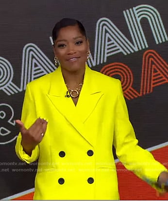 Keke's yellow blazer on GMA Strahan And Sara