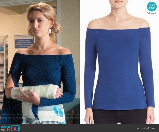 L'Agence Cynthia Top worn by Petra Solano (Yael Grobglas) on Jane the Virgin