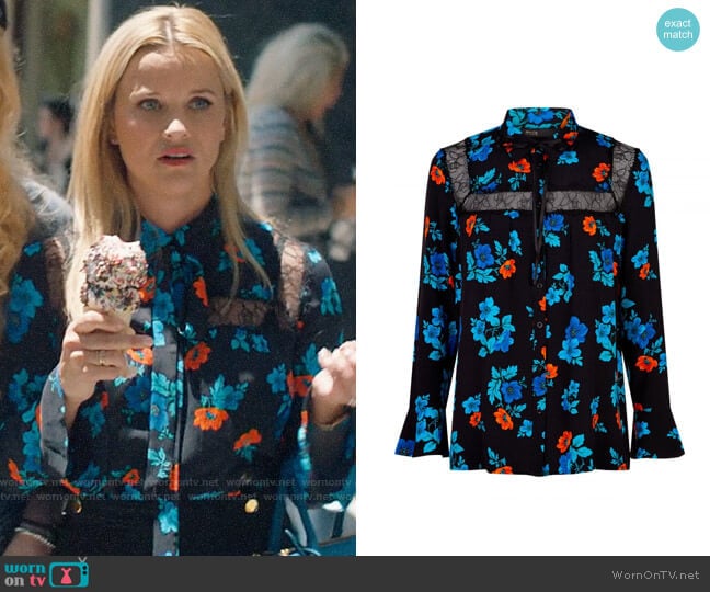 Maje Cirque Shirt worn by Madeline Martha Mackenzie (Reese Witherspoon) on Big Little Lies