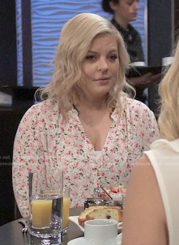 WornOnTV: Maxie’s white floral blouse on General Hospital | Kirsten ...