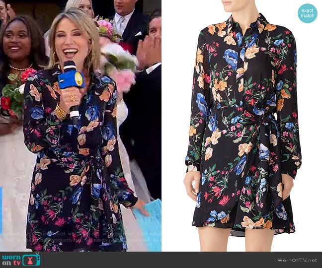 WornOnTV: Amy’s black floral dress on Good Morning America | Amy Robach ...