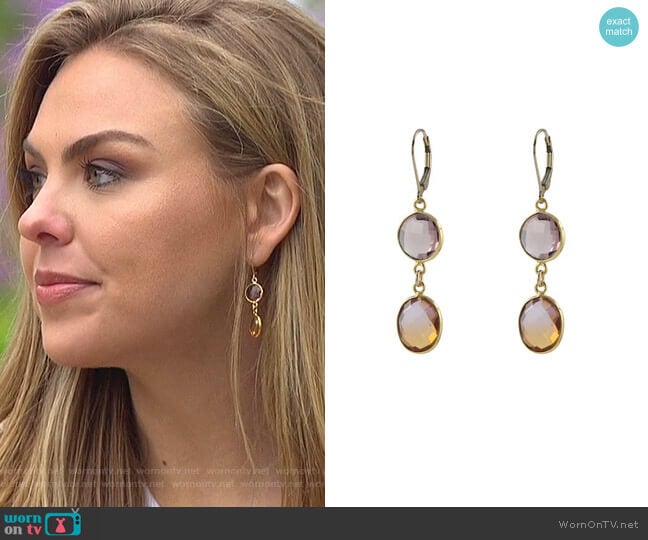 Sunrise Earrings by Peggy Li worn by Hannah Brown on The Bachelorette