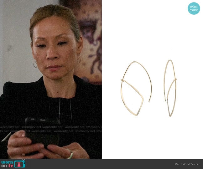 Peggy Li Sail Earrings worn by Joan Watson (Lucy Liu) on Elementary