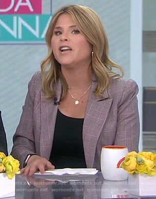 Jenna's pink check blazer on Today