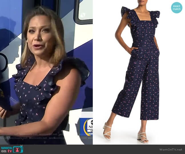 Farren Jumpsuit by Rebecca Taylor worn by Ginger Zee on Good Morning America