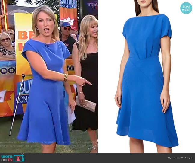 Victoria Dress by Reiss worn by Amy Robach on Good Morning America