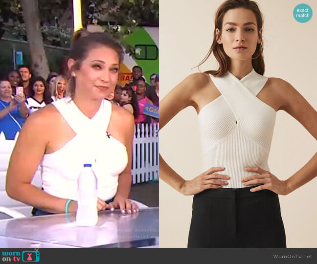 Dana Top by Reiss worn by Ginger Zee  on Good Morning America