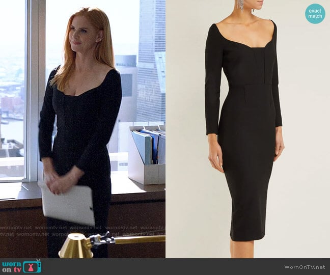 Roland Mouret Ardon Dress worn by Donna Paulsen (Sarah Rafferty) on Suits