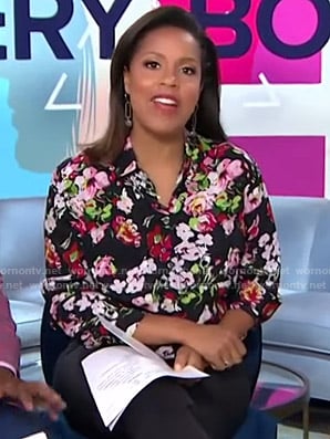 sheinelle floral blouse today wornontv jones outfit details